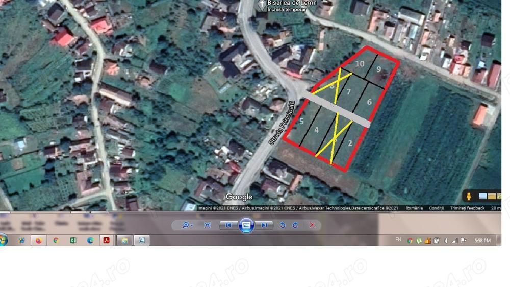 Teren Intravilan central in Sarata  parcele 700 mp