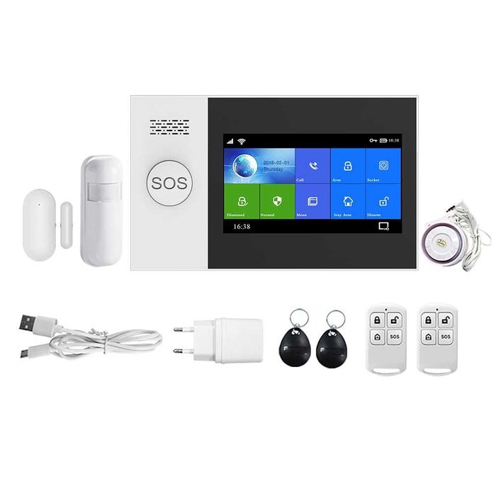 GSM WIFI смарт алармена система с известяван на телефон Tuya Smartlife