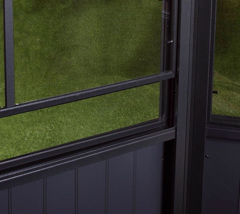 Алуминиева беседка с метален покрив Чарлстън 3.8х5.9х2.81 м 23 кв.м