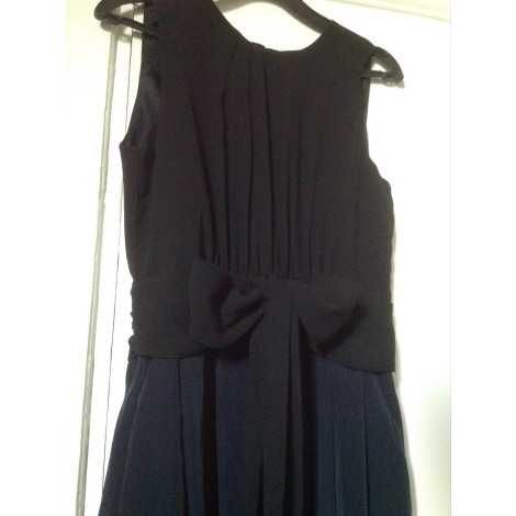 Rochie lunga Zara negru cu bleumarin marimea  36/S merge si 34/XS