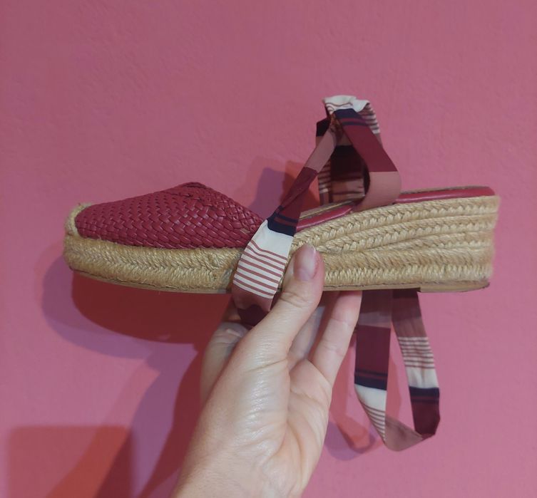 Pantof tip sandala cu panglică TAMARIS