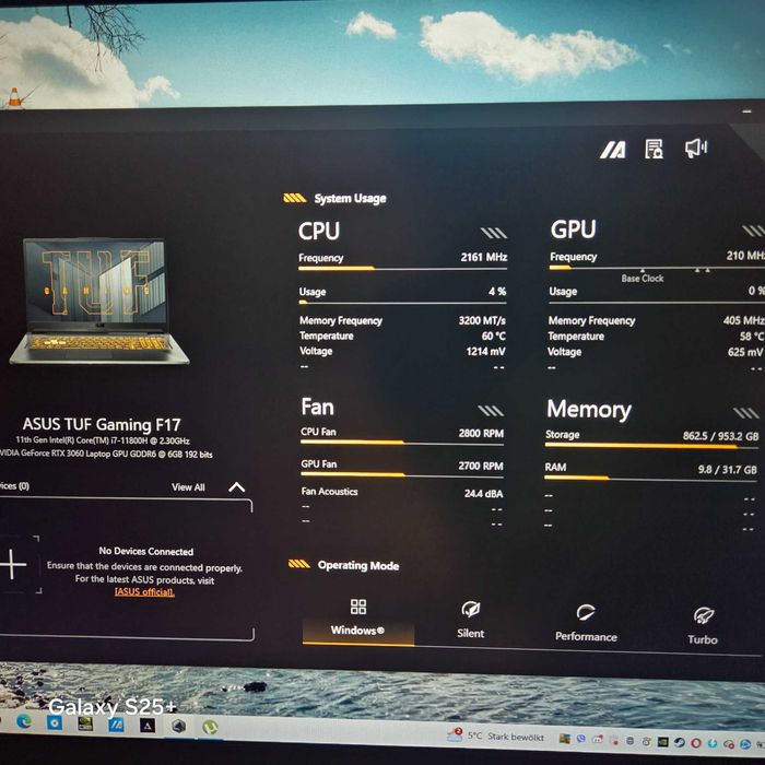 Геймарски лаптоп asus tuf f17
