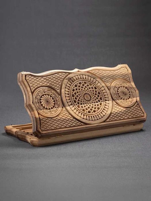 Нарды резные "Восточный узор 2" из ореха (Армения)