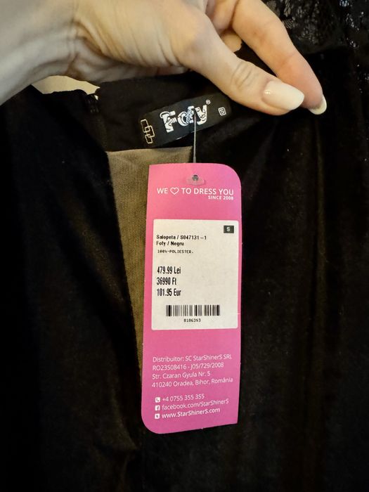 Salopeta eleganta din catifea, marimea S, noua