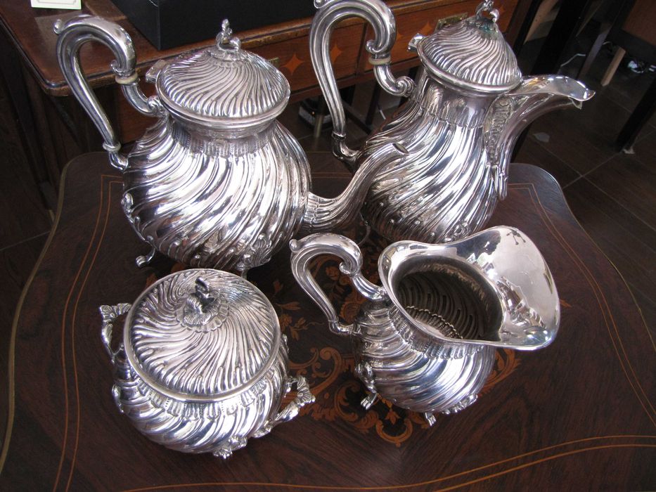 Set ceai cafea argint masiv