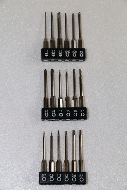 фини накрайници за отвертки, битове 18 бр. /35 мм/ и държач, Германия