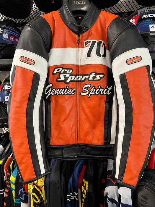 Кожено мото яке HAI GERIKHE PRO SPORTS Safe Max 54-L,всички протектори