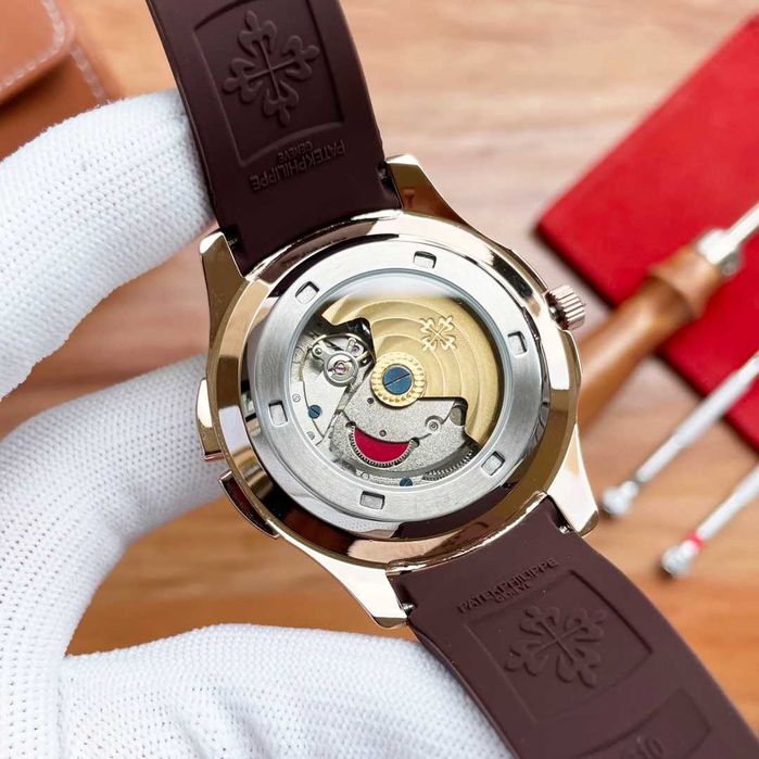 Ceas de bărbați automat Patek Philippe Aquanaut Dual Time