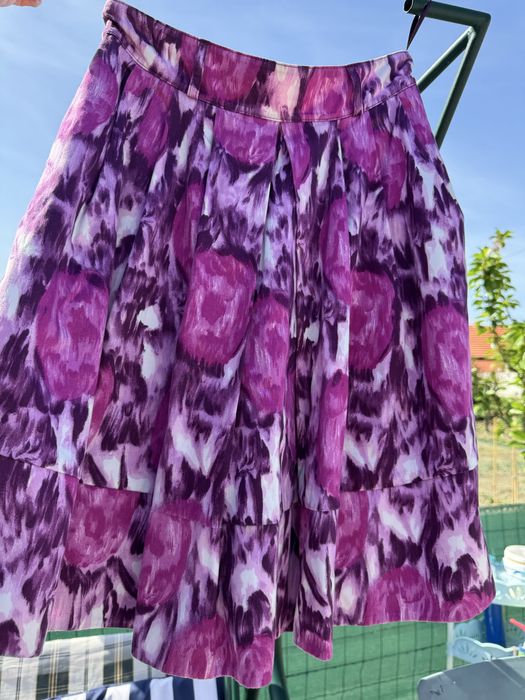 Fusta din bumbac cu pliuri