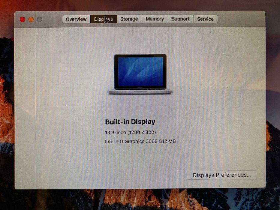 MacBook PRO 13" Core i5-2,4Ghz, Mem.8Gb, SSD 240 Gb, Late 2011