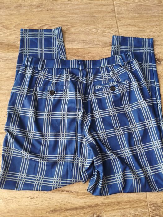 Pantaloni chino Runcati bărbați – slim fit, bleumarin, noi L , XXL