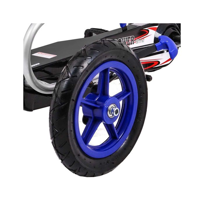 Kart cu pedale, Kinderauto F8-1, roti Gonflabile 10 inch Blue