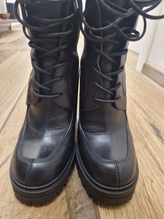 Givenchy кожени боти, shearling