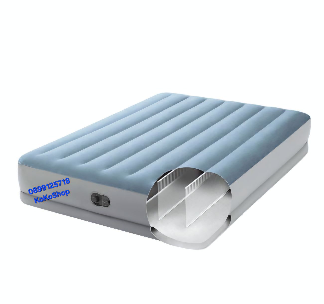 Надуваемо легло с USB помпа INTEX-152х203х36 см./надуваемо матрак/