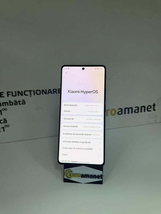 Telefon mobil Xiaomi Redmi Note 14 Pro, 8GB RAM, 256GB, Midnight -P-