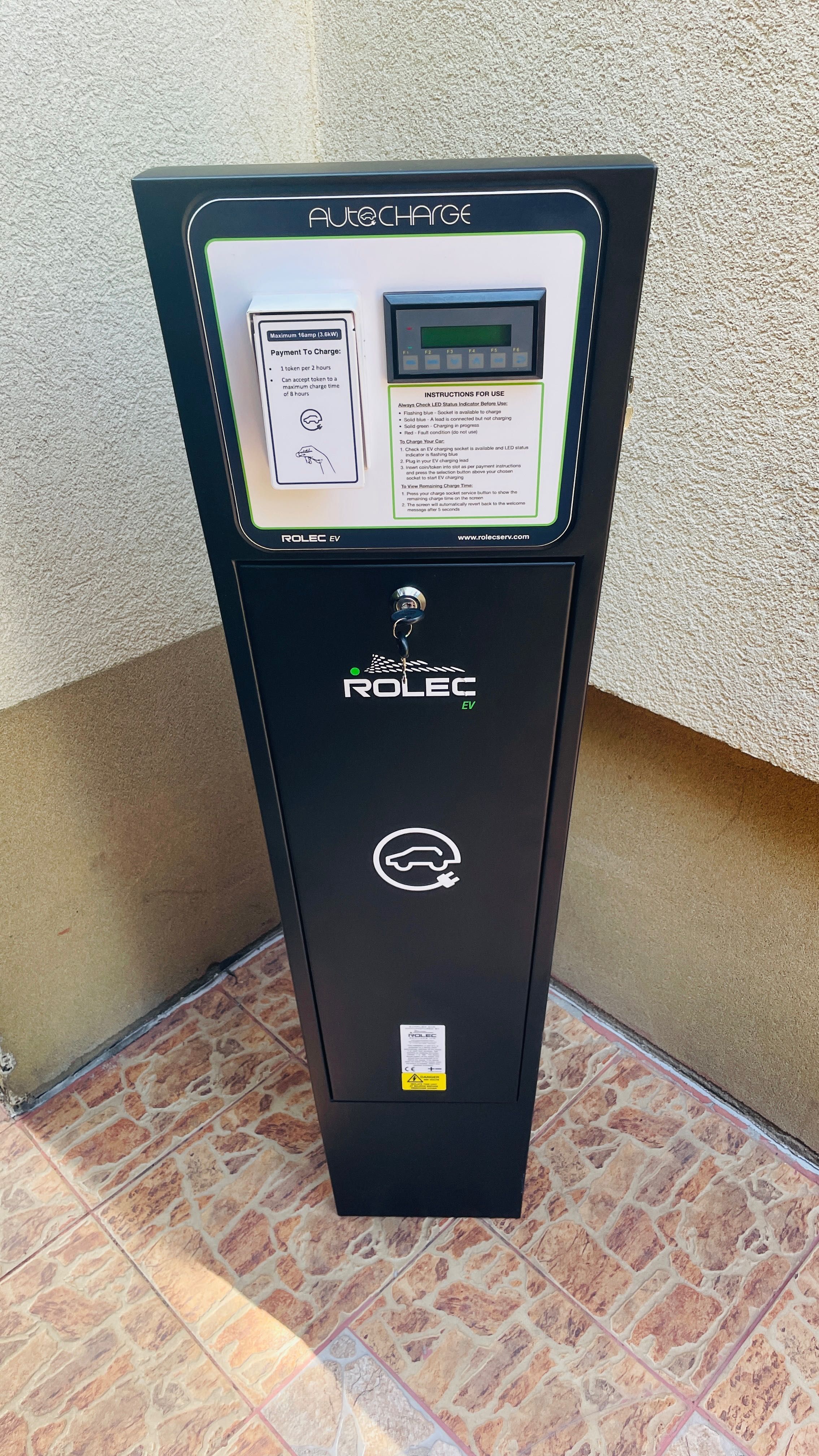 Rolec EVPG0020 statie incarcare 2x3.6kW token coin NOU masina electric