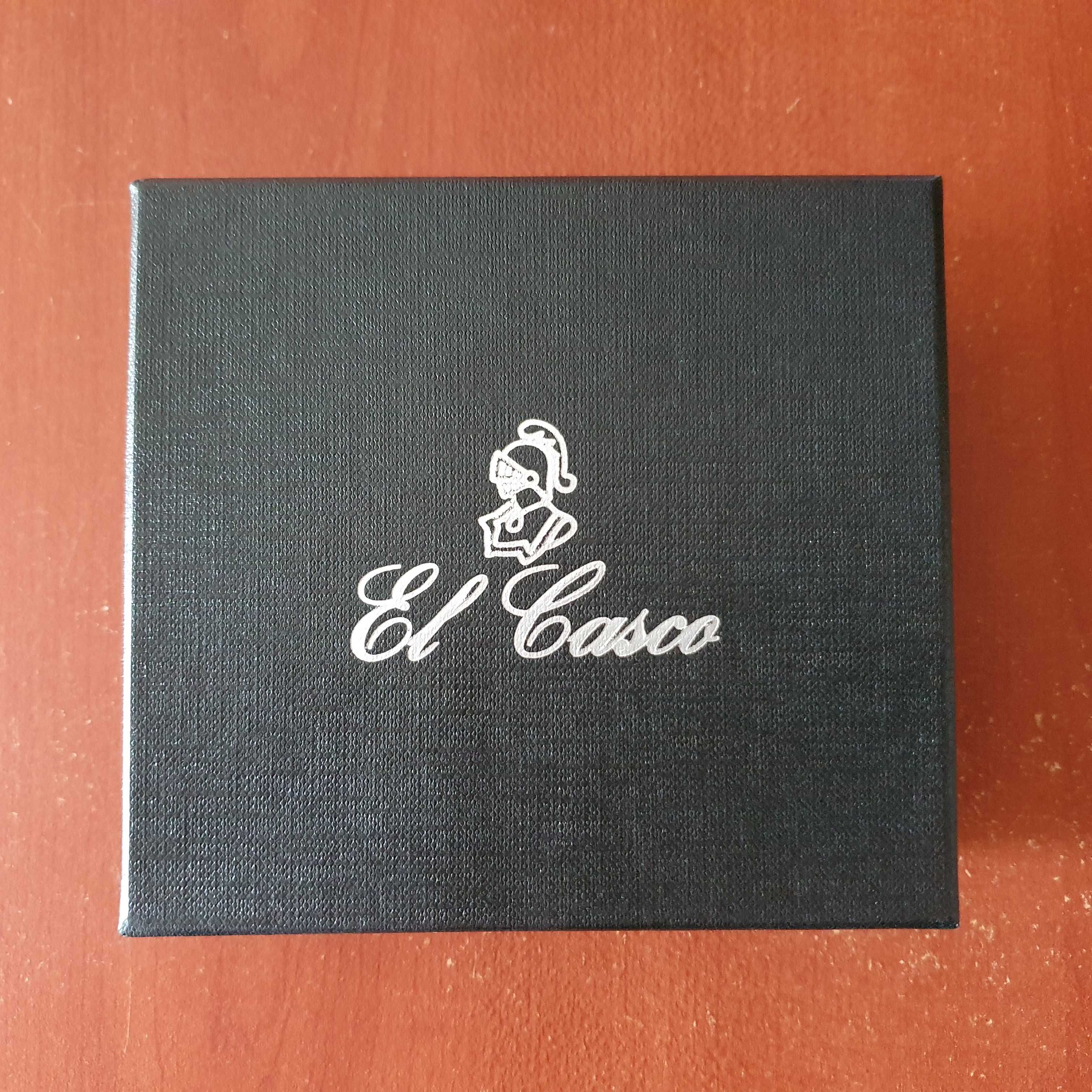 Suport carti de vizita birou El Casco Chrome Black de lux