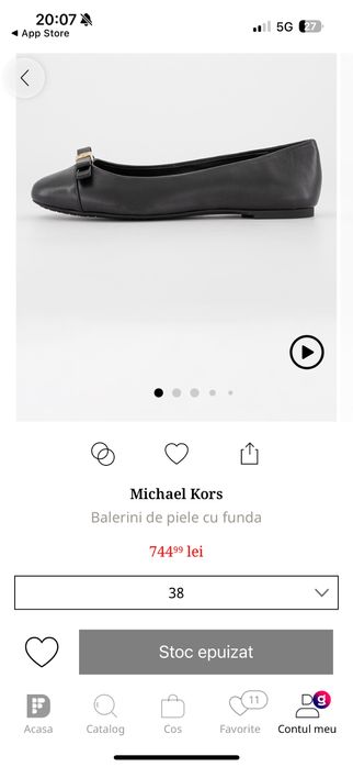 Vand balerini Michael Kors
