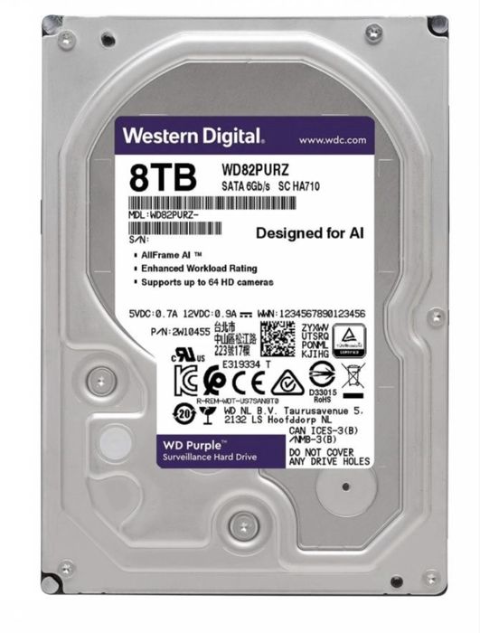 Hdd 8tb wd purple оригинал бу в отличном состоянии