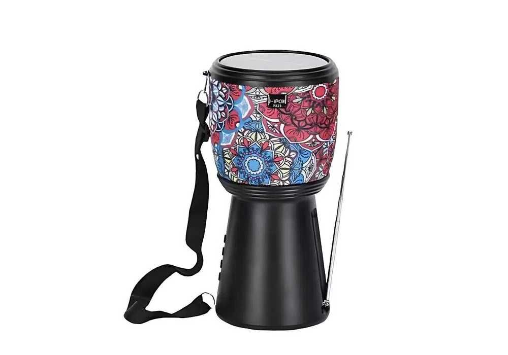 Boxa Portabila Bluetooth Solara cu Radio FM, Lanterna LED, Darbuka