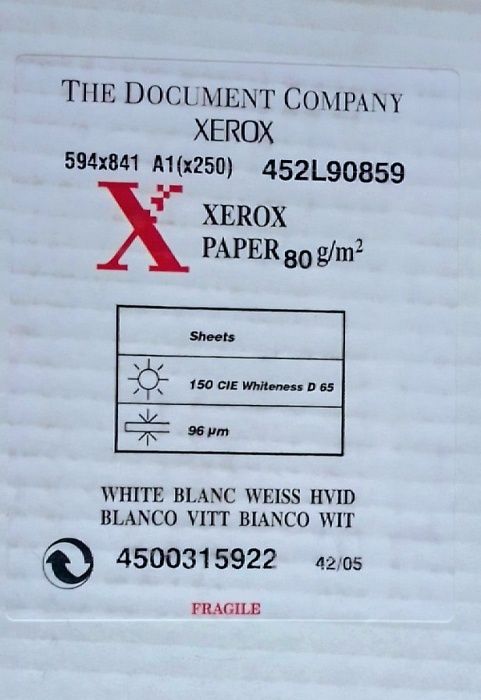 Бумага А1 Xerox Широкоформатная 
250 листов.