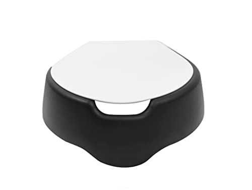 Scaun de toaleta pentru adulti din spuma moale, inaltat cu capac 10cm