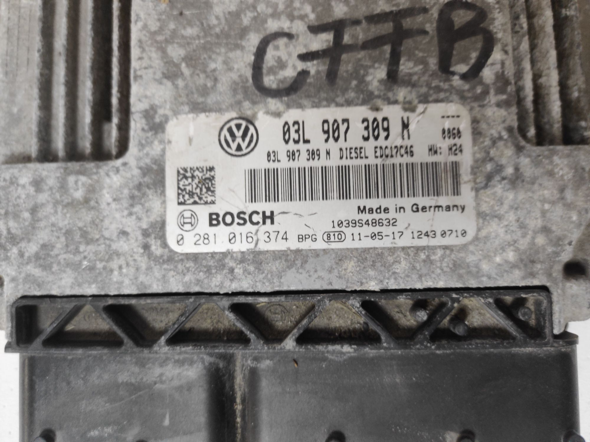 Calculator motor ECU Volkswagen 2.0 TDI CR CFF CFFB 2013 03L907309N