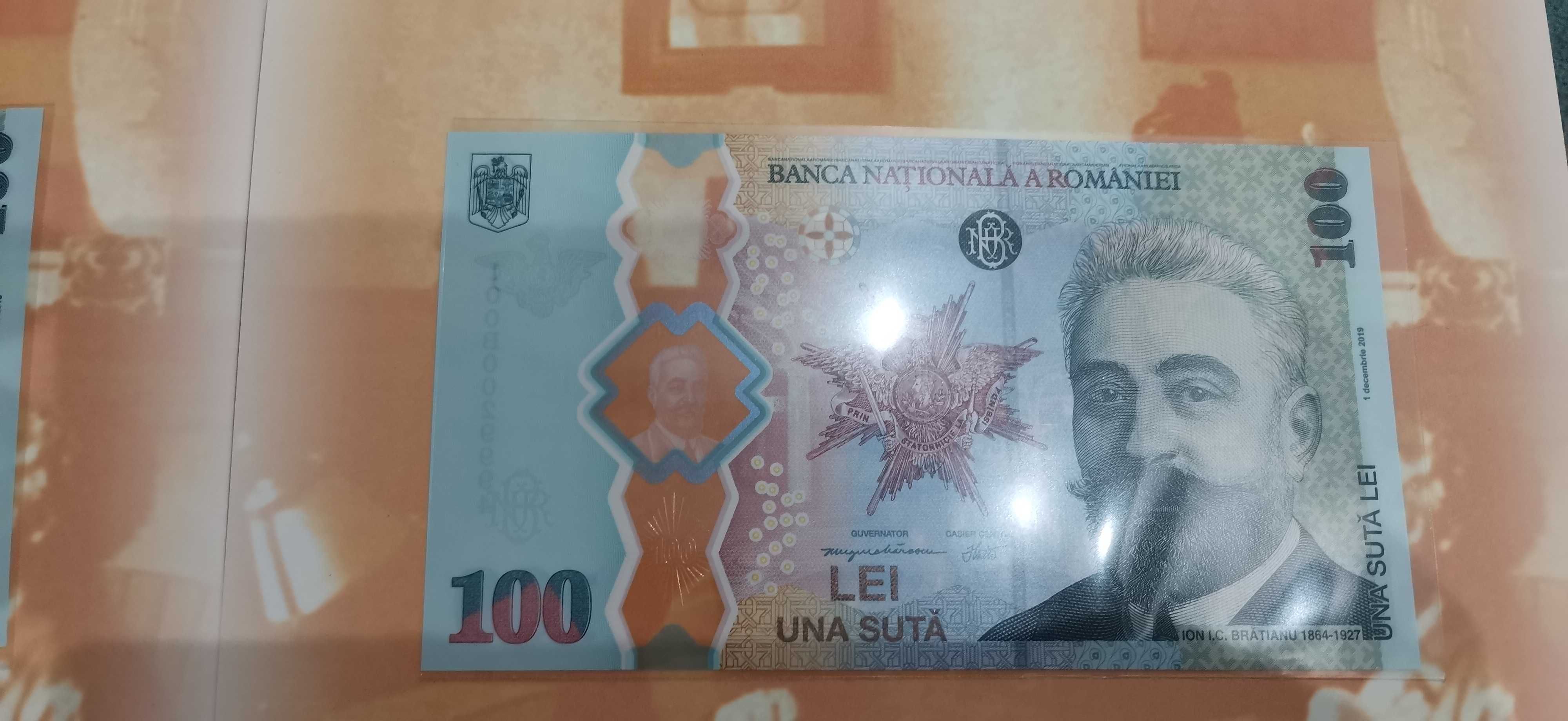 Bancnota 100 lei - 2019 (Bratianu)