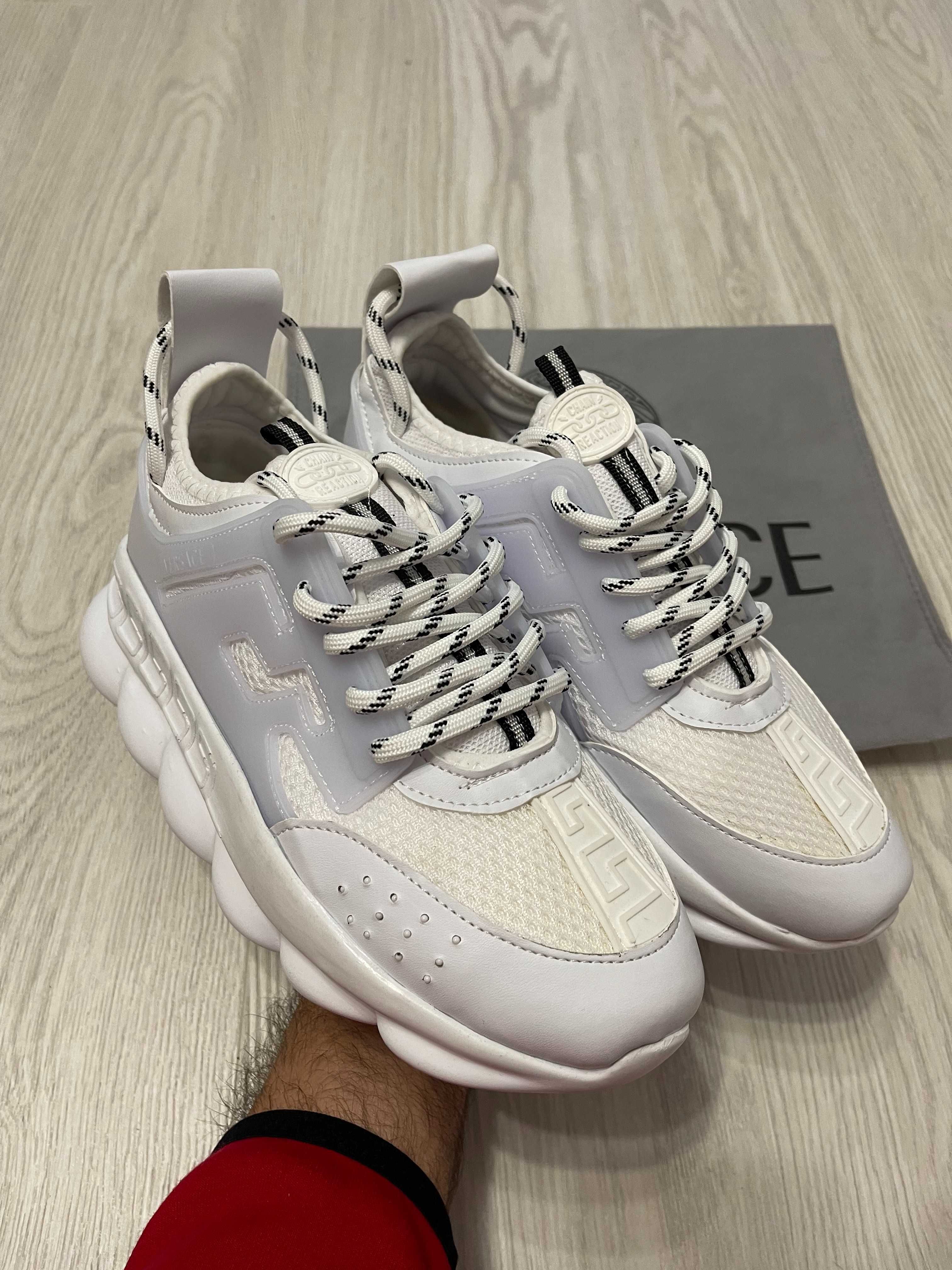 Adidasi VERSACE Chain Reaction l Produs NOU Tenesi Unisex