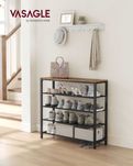 Pantofar hol metalic cu 5 rafturi, Vasagle LBS016B01