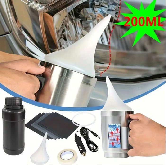 Комплект за химическо полиране на автомобилни фарове