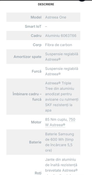 Scooter Electric Astreea One