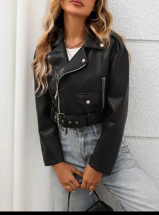 НОВО дамско кожено яке