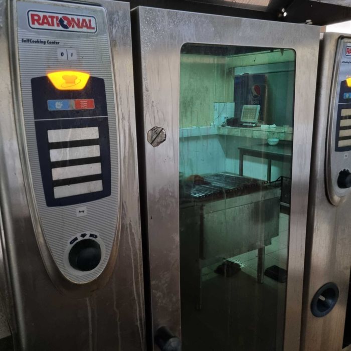 Vand UTILAJE BUCATARIE si   2 RATIONAL  201 SCC ( 1 GAZ + 1 Electric )