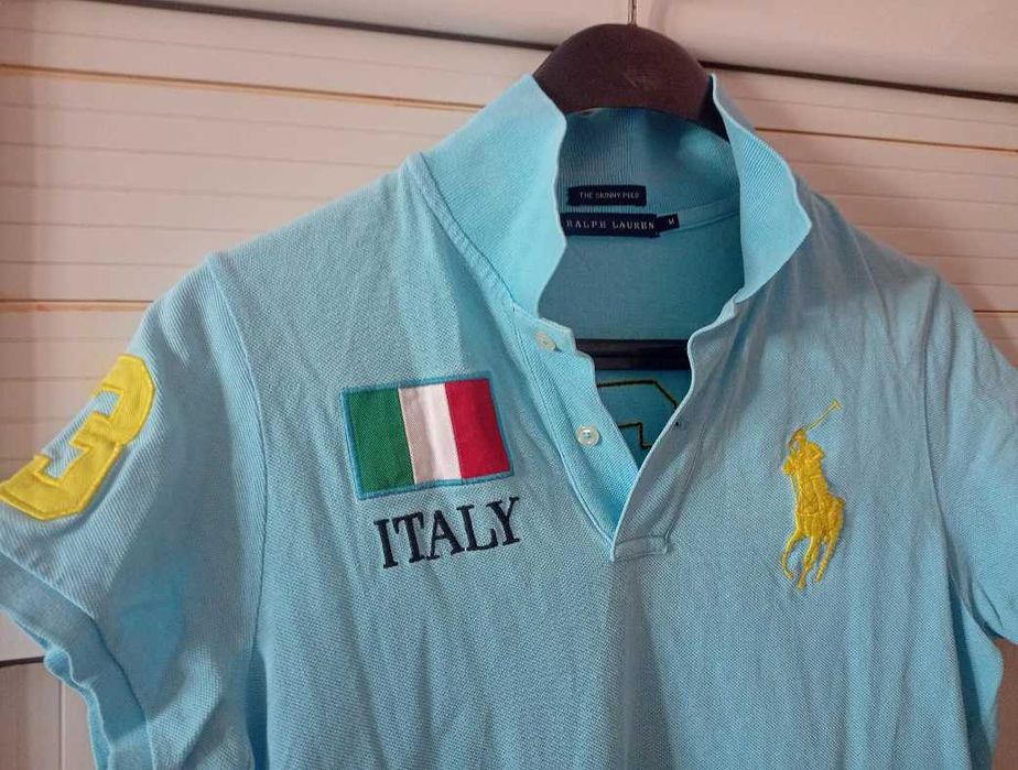 Оригинална дамска фланелка с яка Polo Ralph Lauren