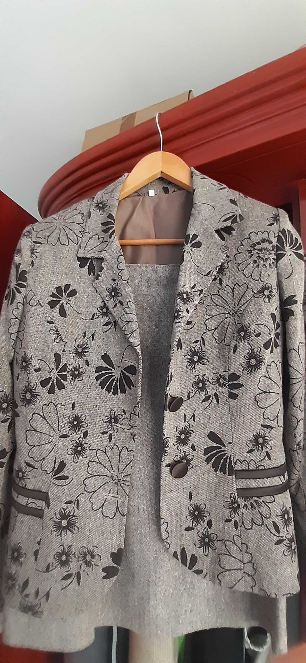 Costum deux piece gri bej