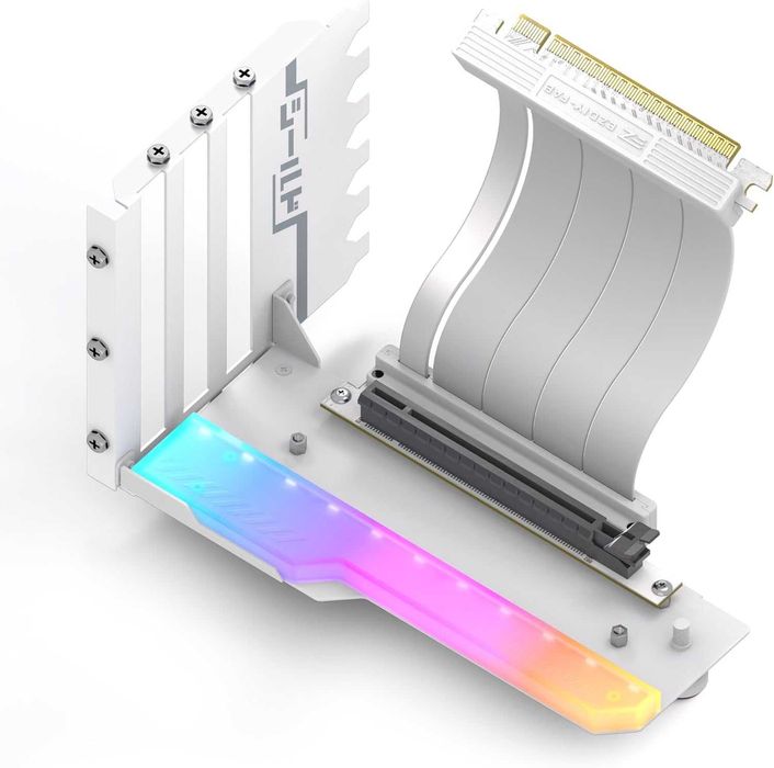 Suport GPU placa video vertical EZDIY-FAB PCIE 4.0,ARGB,90 grade