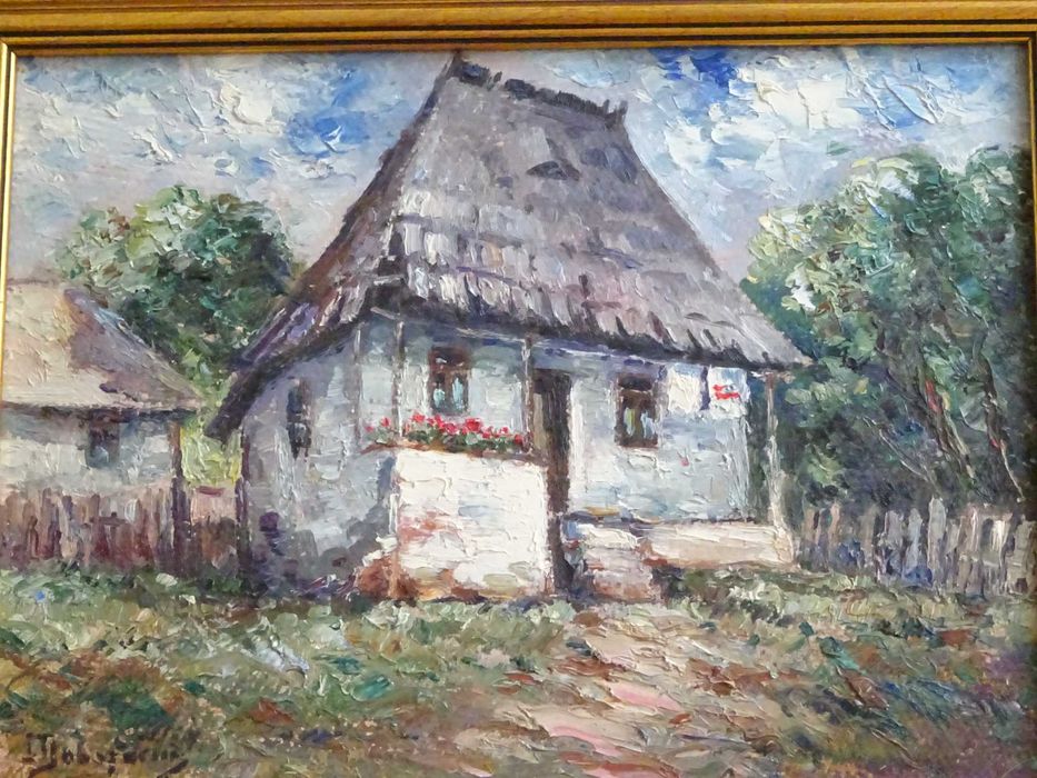 Ion Dobosariu, ‘Casa la tara’ – Ulei pe carton