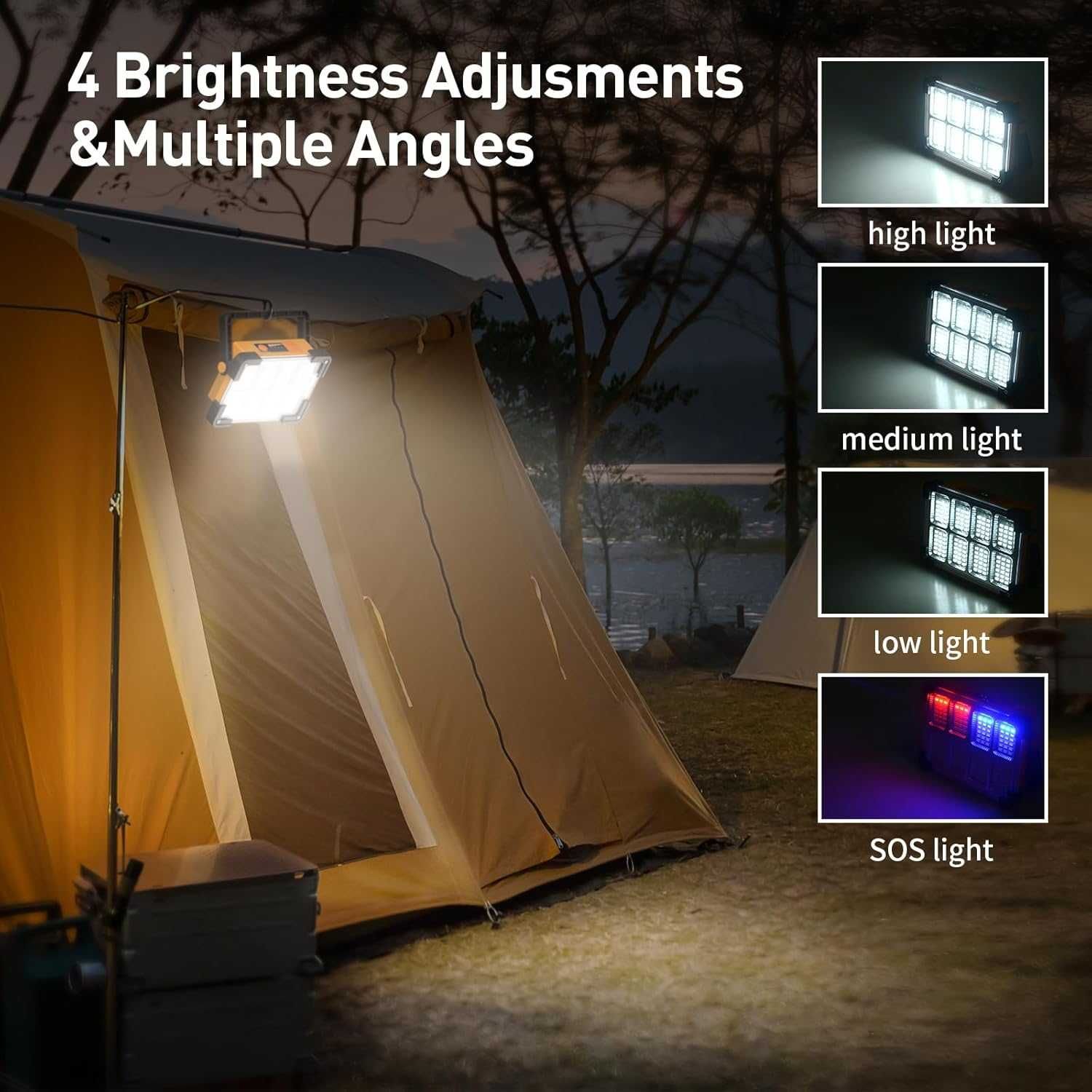Lanterna Camping/Cort +PowerBank+ incarcare solara, REDUS de la 250RON