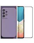 Husa Silk Inte Catifea si Folie Sticla Samsung A23/A33/A34/A35/A55/A56