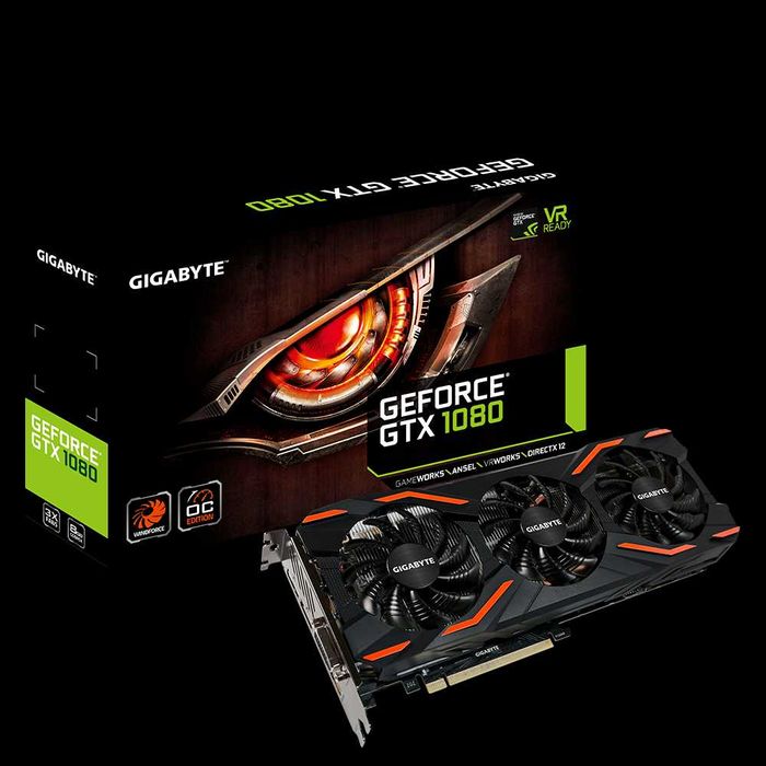 NVIDIA GTX 1080 GIGABYTE WindForce 3X OC 8GB GDDR5X Perfecta de Gaming