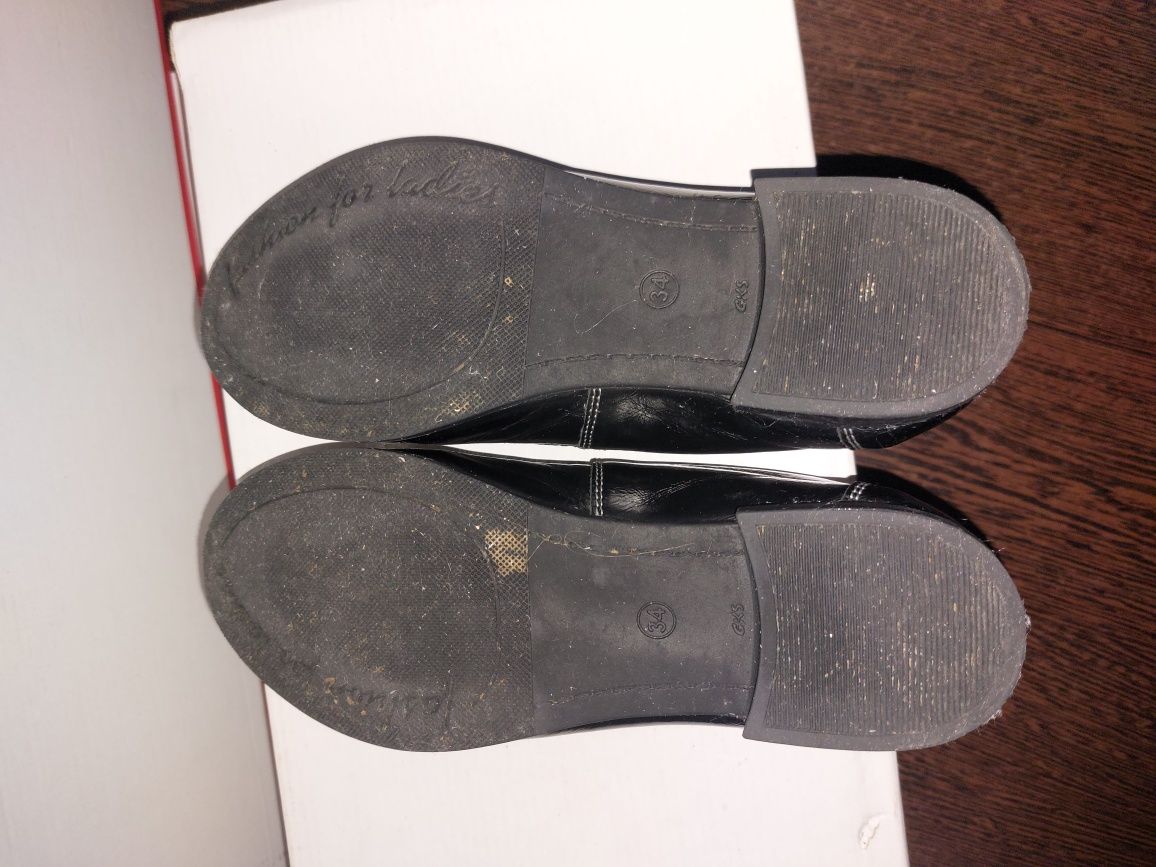 Pantofi fete nr. 34, din piele naturala lacuita, Marelbo-CA NOI,UTILIZ