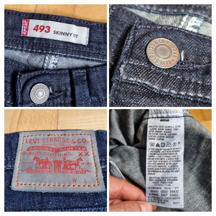 Blugi dama Levi's Strauss 493 skinny fit W29/L32
