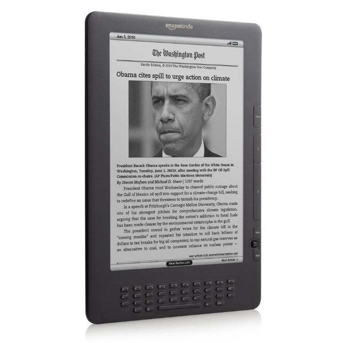 Электронная читалка Amazon Kindle DX с диагональю 9.7 дюймов
