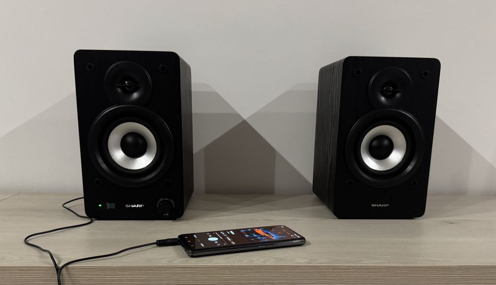 Boxe Active Sharp 60W Bluetooth - Sunet Clar și Puternic