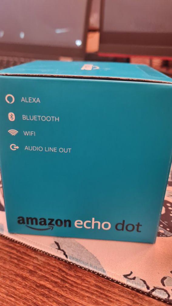 Черна Смарт тонколона Amazon Echo Dot (3rd Generation) Alexa колонка