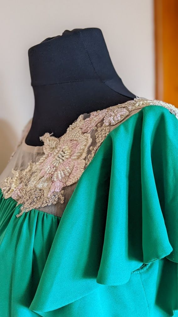 Rochie de ocazie elegantă verde