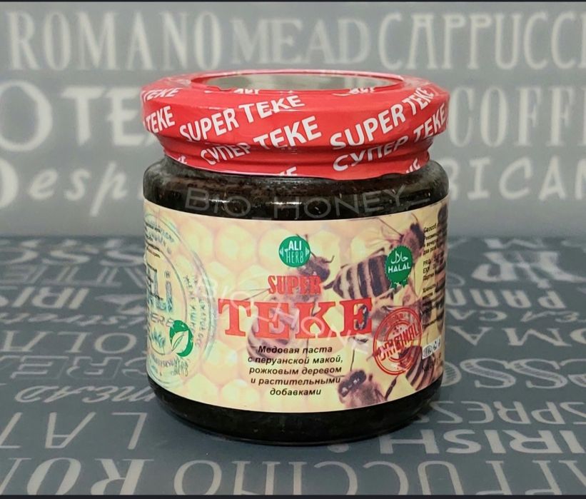 Супер Теке медовая паста Сила Медведя мужское здоровье