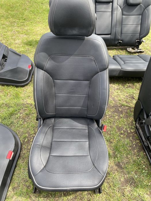 Кожен салон за Mercedes GL ML ( X166 W166 )/ черен/естествена кожа/
