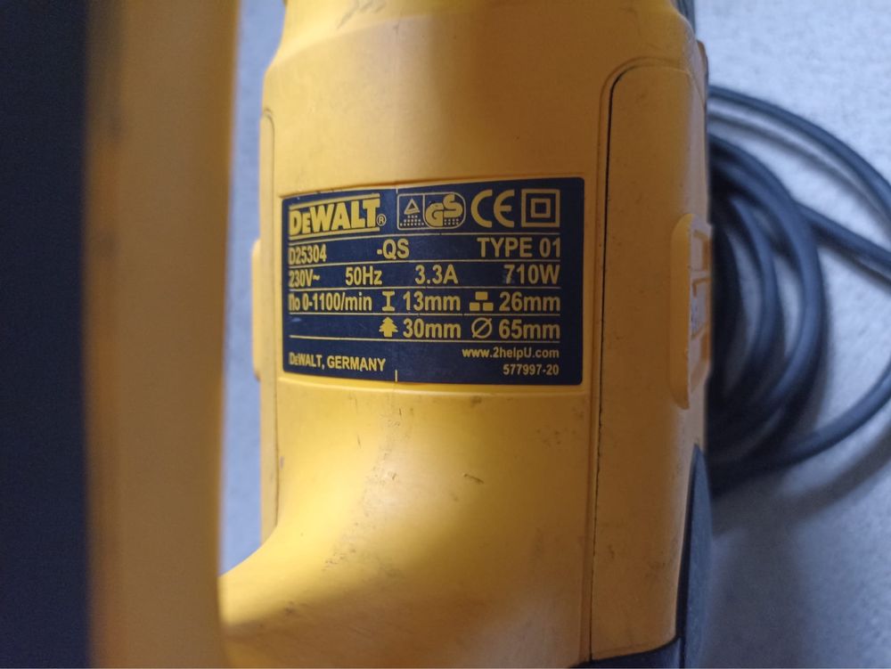 D25304, cu 3 functii (drill,percutie & combinate), original-DeWALT.